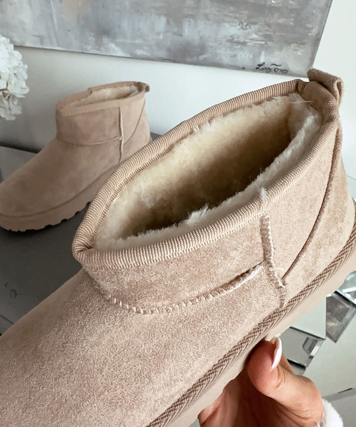 Botines Alba Beige