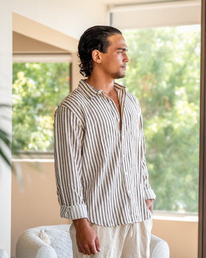 CAMISA DE RAYAS PARA CABALLERO