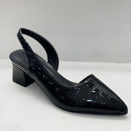 TACONES DE PUNTA ANCHA