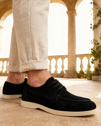 ZAPATOS DE CORDONES DE ANTE