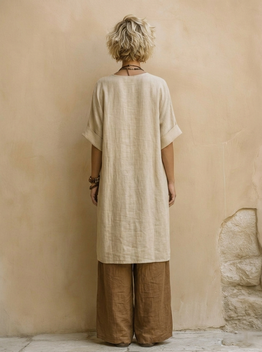 CONJUNTO BOHEMIO LARGO BORDADO