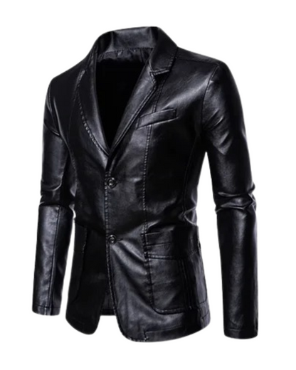 Blazer Adrián Efecto Piel