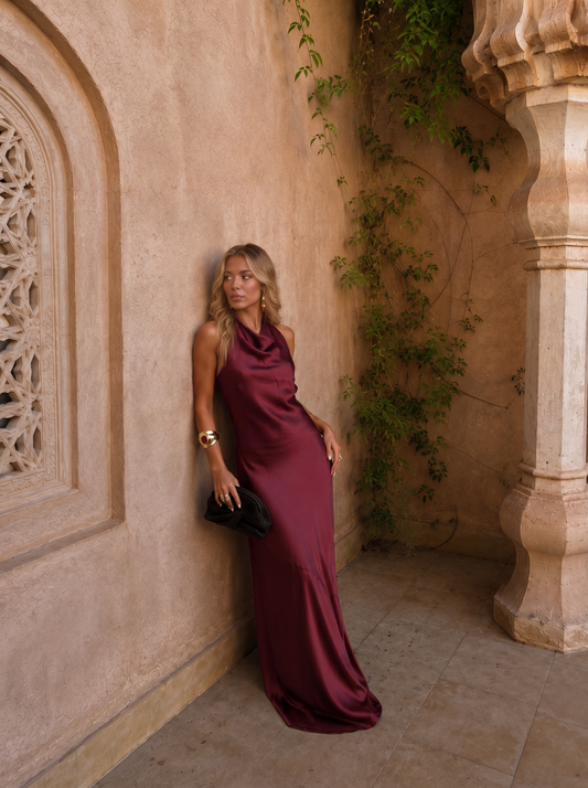Vestido Burdeos Eclipse