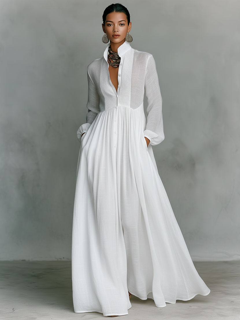 VESTIDO MAXI MINIMALISTA