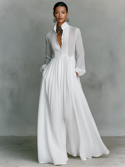 VESTIDO MAXI MINIMALISTA