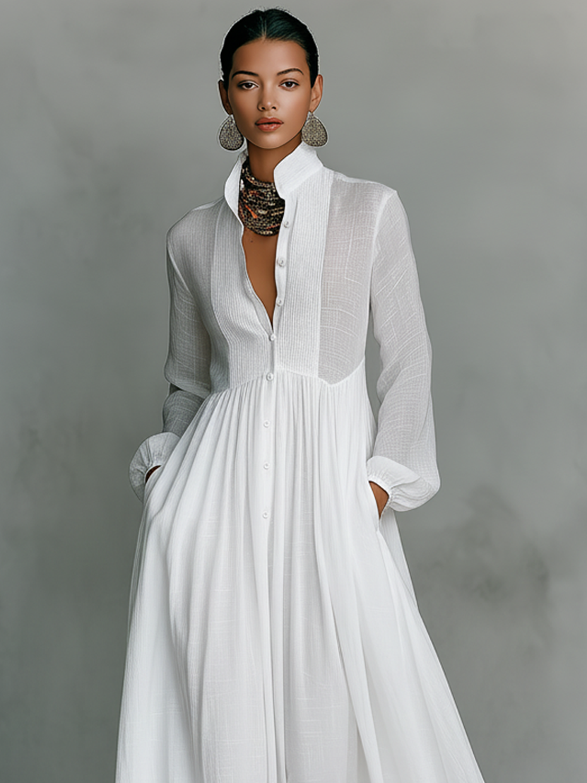 VESTIDO MAXI MINIMALISTA