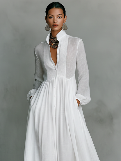 VESTIDO MAXI MINIMALISTA