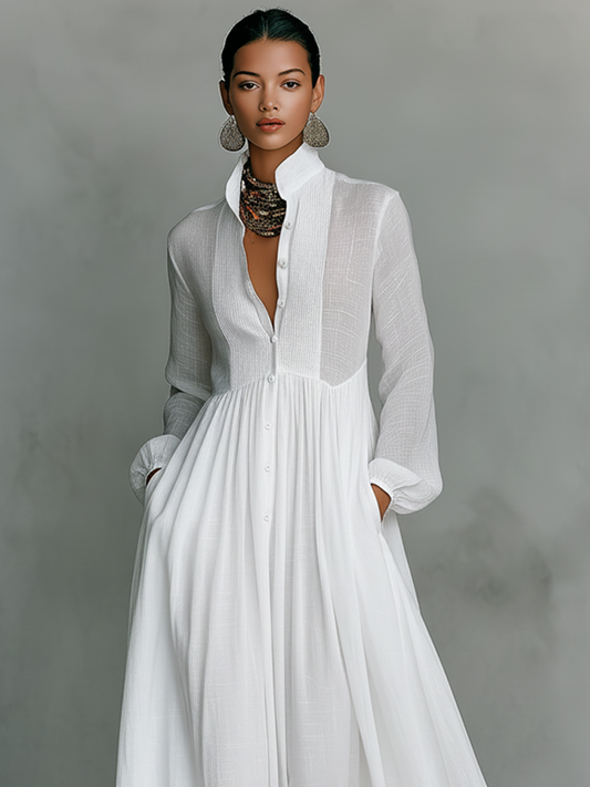 VESTIDO MAXI MINIMALISTA