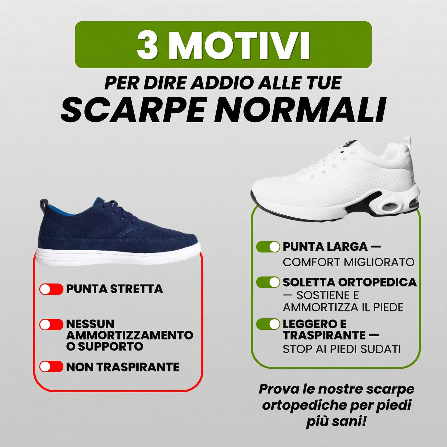 CALZADO ERGONÓMICO Y SIN DOLOR