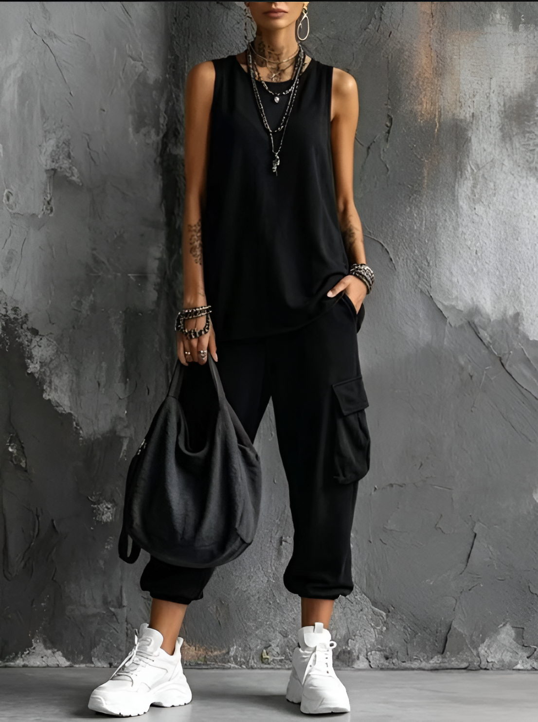 CONJUNTO CASUAL SUAVE CON BOLSILLOS