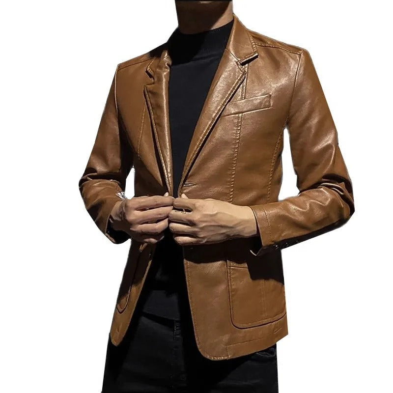 Blazer Adrián Efecto Piel
