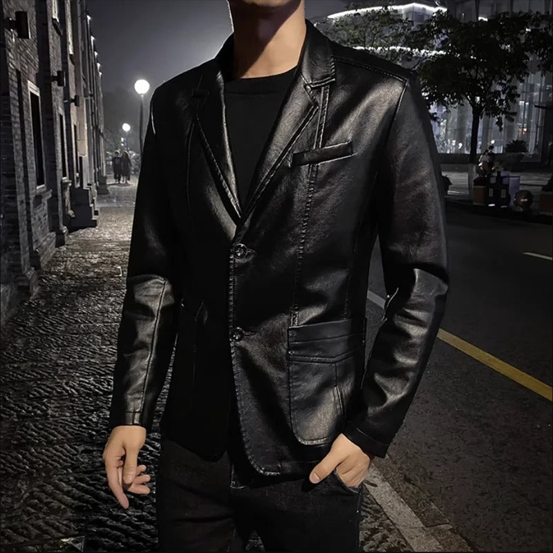 Blazer Adrián Efecto Piel